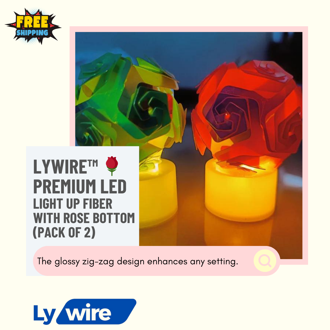 Lywire™ 🕯️ High Quality Smokeless Glossy Zig Zag Candle Set (2 Piece)