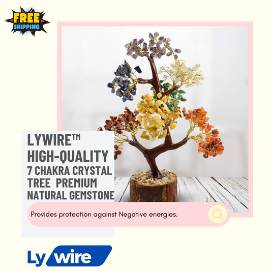 Lywire™ High-Quality 7 Chakra Crystal Tree 🌟💖 - Premium Natural Gemstone Harmony