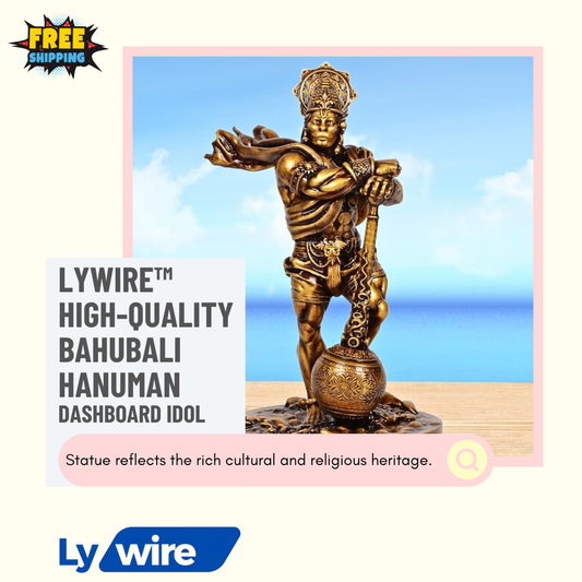 Lywire™ High-Quality Bahubali Hanuman Dashboard Idol 🏠 – Premium Home Elegance