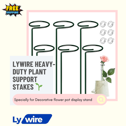Lywire Heavy-Duty Plant Support Stakes 🌱 – Original 6 Pcs for Indoor Potted Plants 🪴NEW