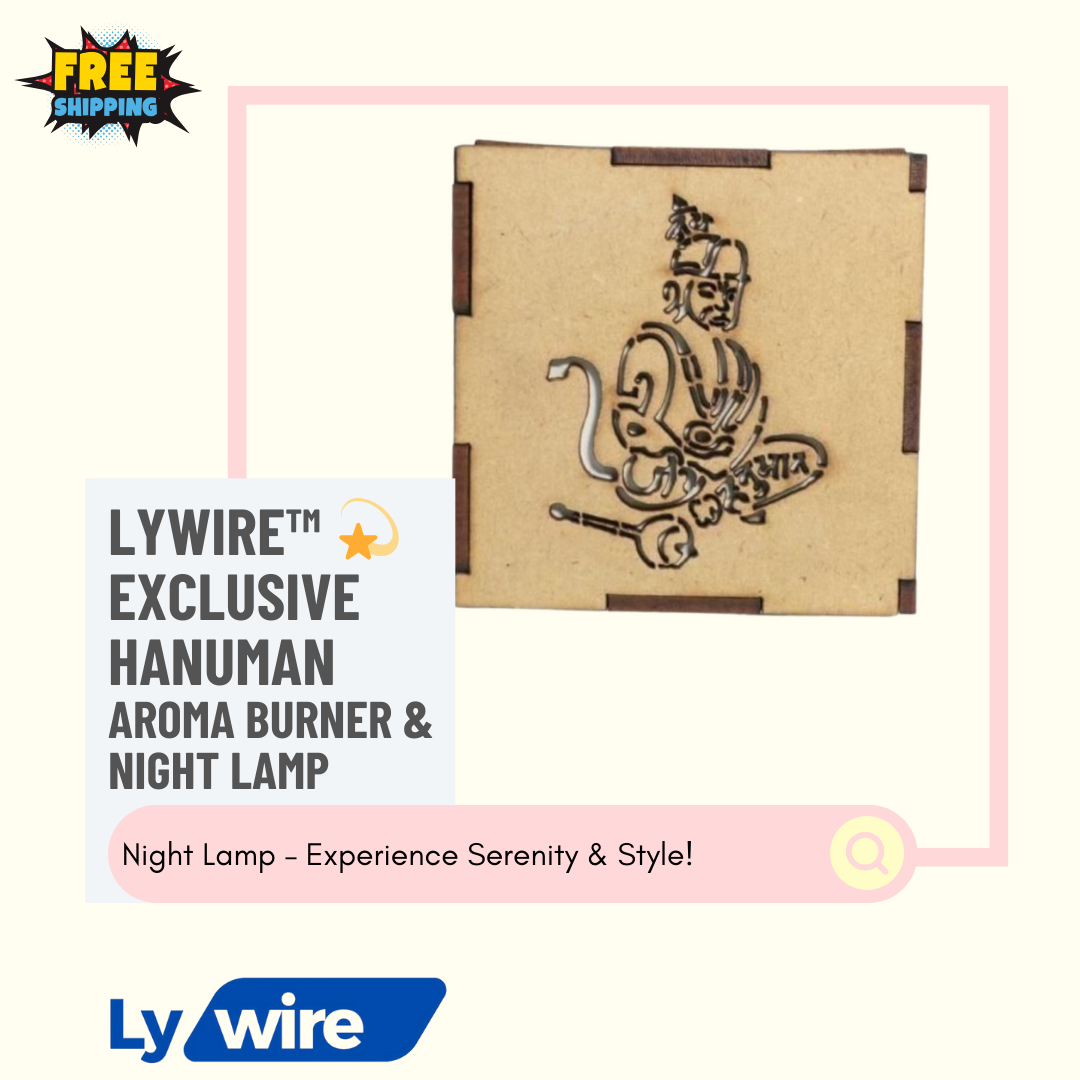 Lywire™ 💫 Exclusive Hanuman Aroma Burner & Night Lamp – Perfect Blend of Aroma & Ambiance!