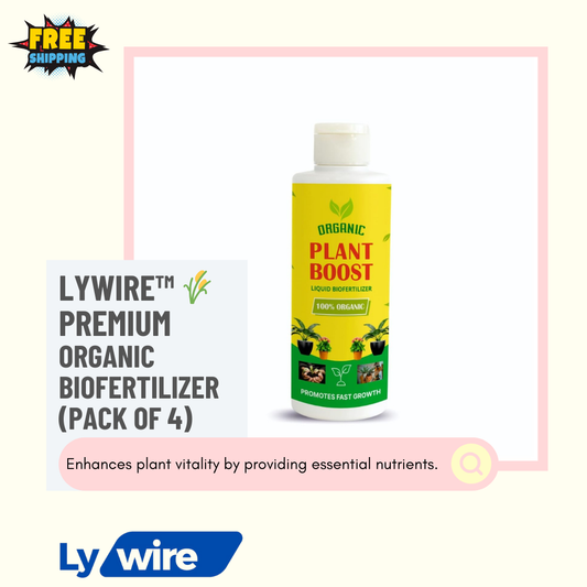 Lywire™ 🌾 Premium Organic Biofertilizer – Perfect Growth Solution for All Crops (Pack of 4)