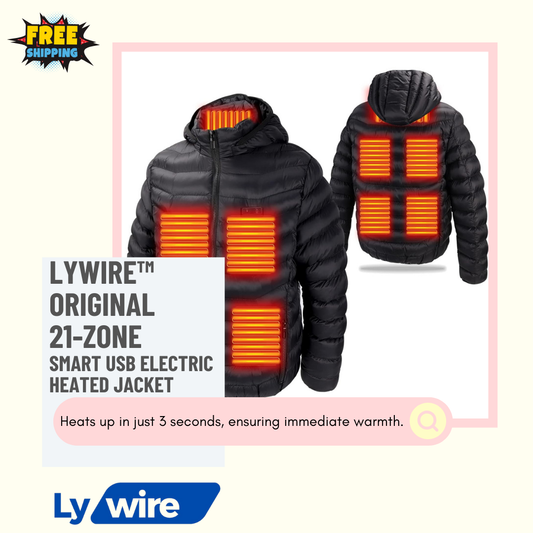 ⚡ Lywire™ Original 21-Zone Smart USB Electric Heated Jacket for Men & Women | Premium Quality & Comfort 🧥