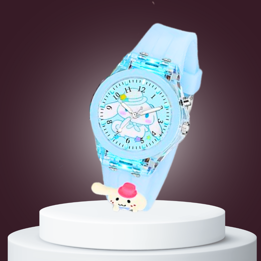 Lywire High-Quality 3D Cartoon LED Glow Analog Watch for Kids – Ultra Soft Strap 🌟🕰️