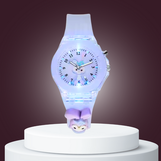 Lywire Original Multicolor 3D Cartoon Lighting Watch for Kids – Premium Silicone Strap & Analog Display! 🧸🎶