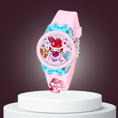 Lywire Top-Quality Kids’ Analog Watch – Cute 3D Cartoon Design & Colorful LED Display 💖✨