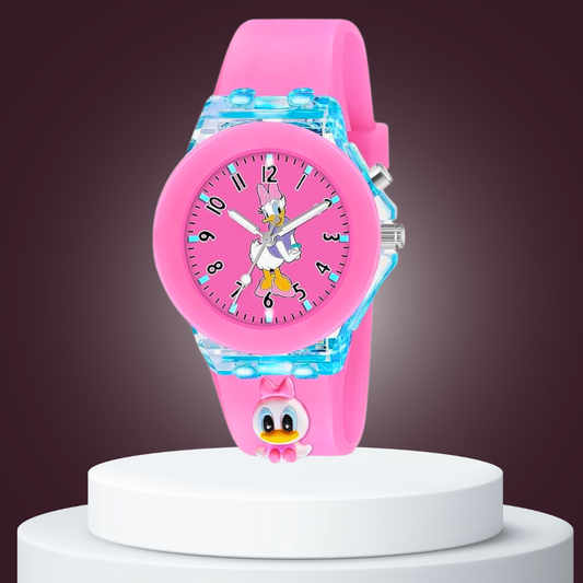 Lywire Spectacular 3D Cartoon Analog Watch – Multi-Color Glow Magic for Kids 🎇💫