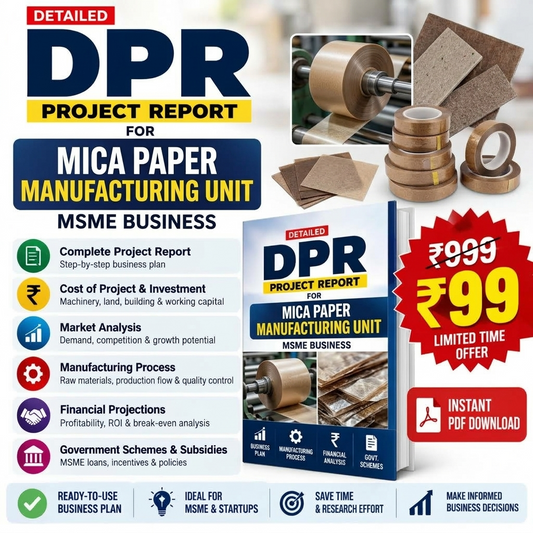 MICA PAPER MANUFACTURING UNIT DETAILED PROJECT REPORT(DPR) Tomaque