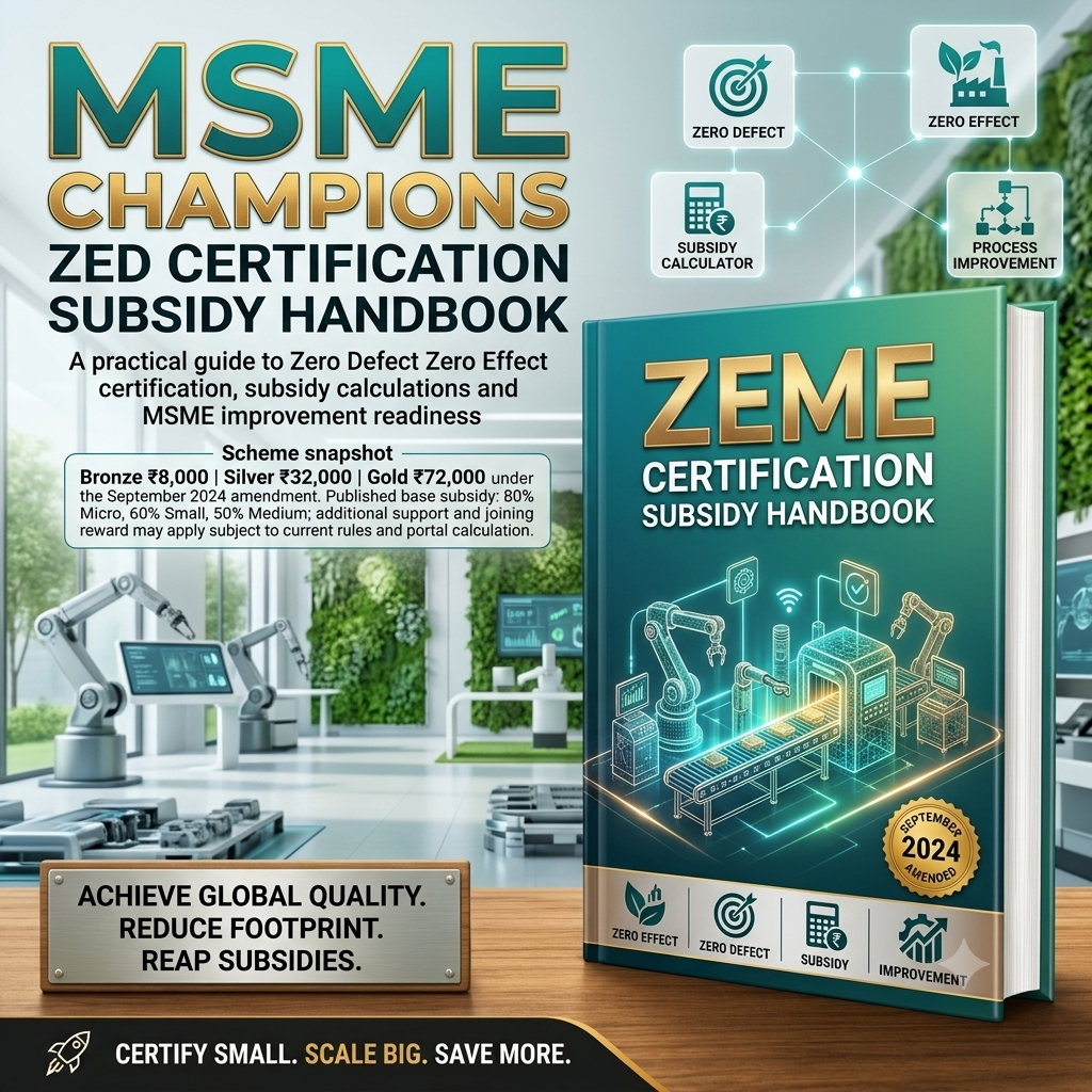 MSME Champions ZED Certification Subsidy Handbook