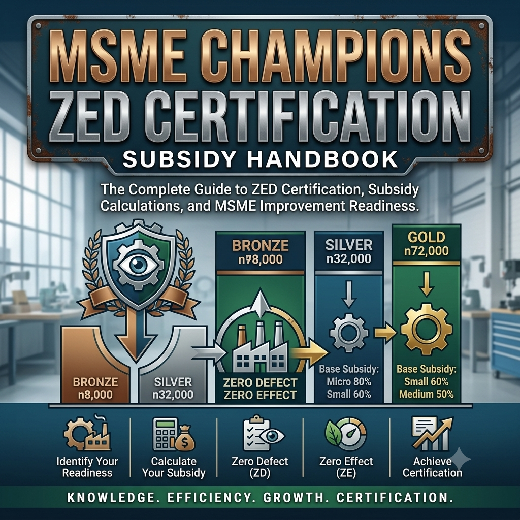 MSME Champions ZED Certification Subsidy Handbook Cover
