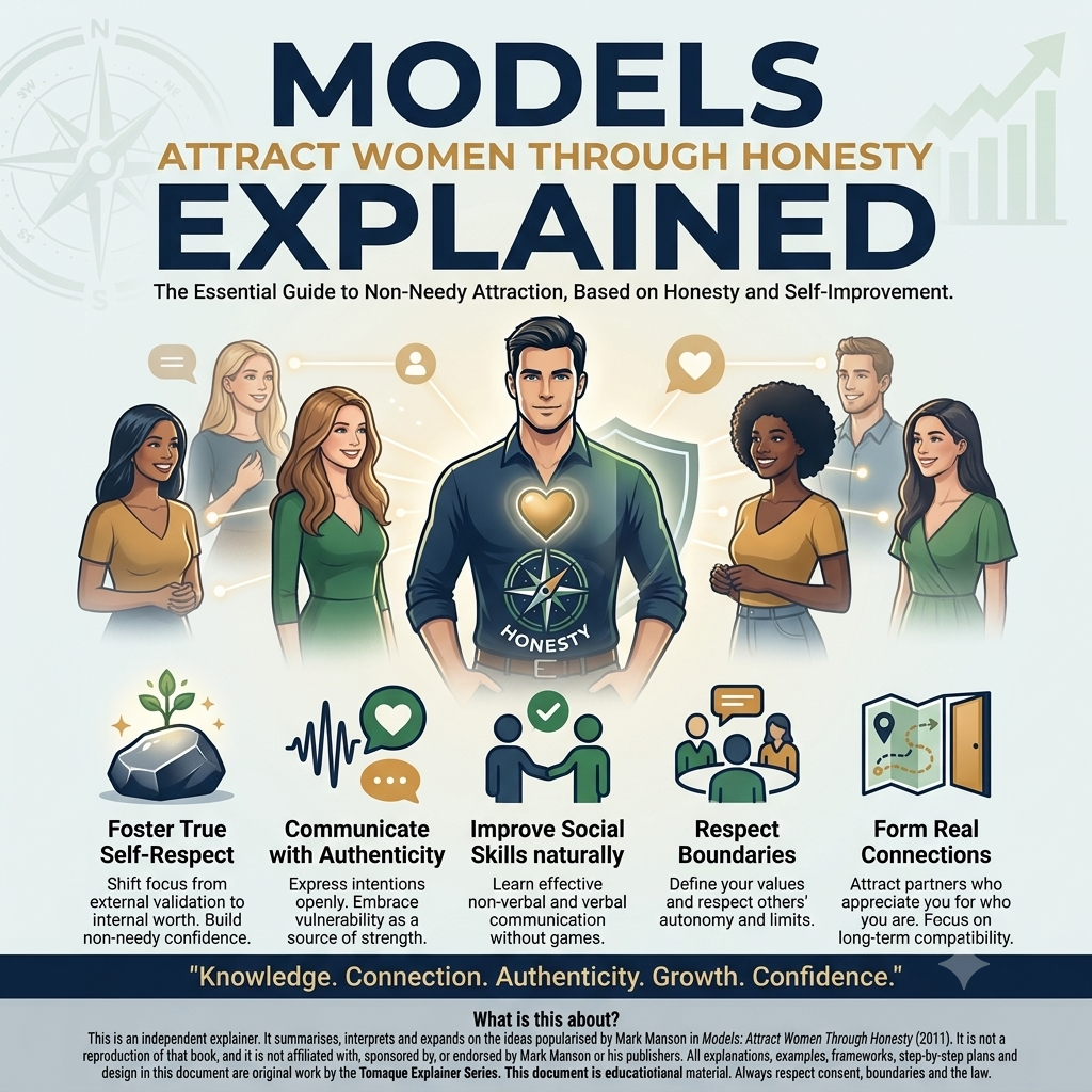 Models Attract Women Through Honesty By Mark Manson Explained Cover