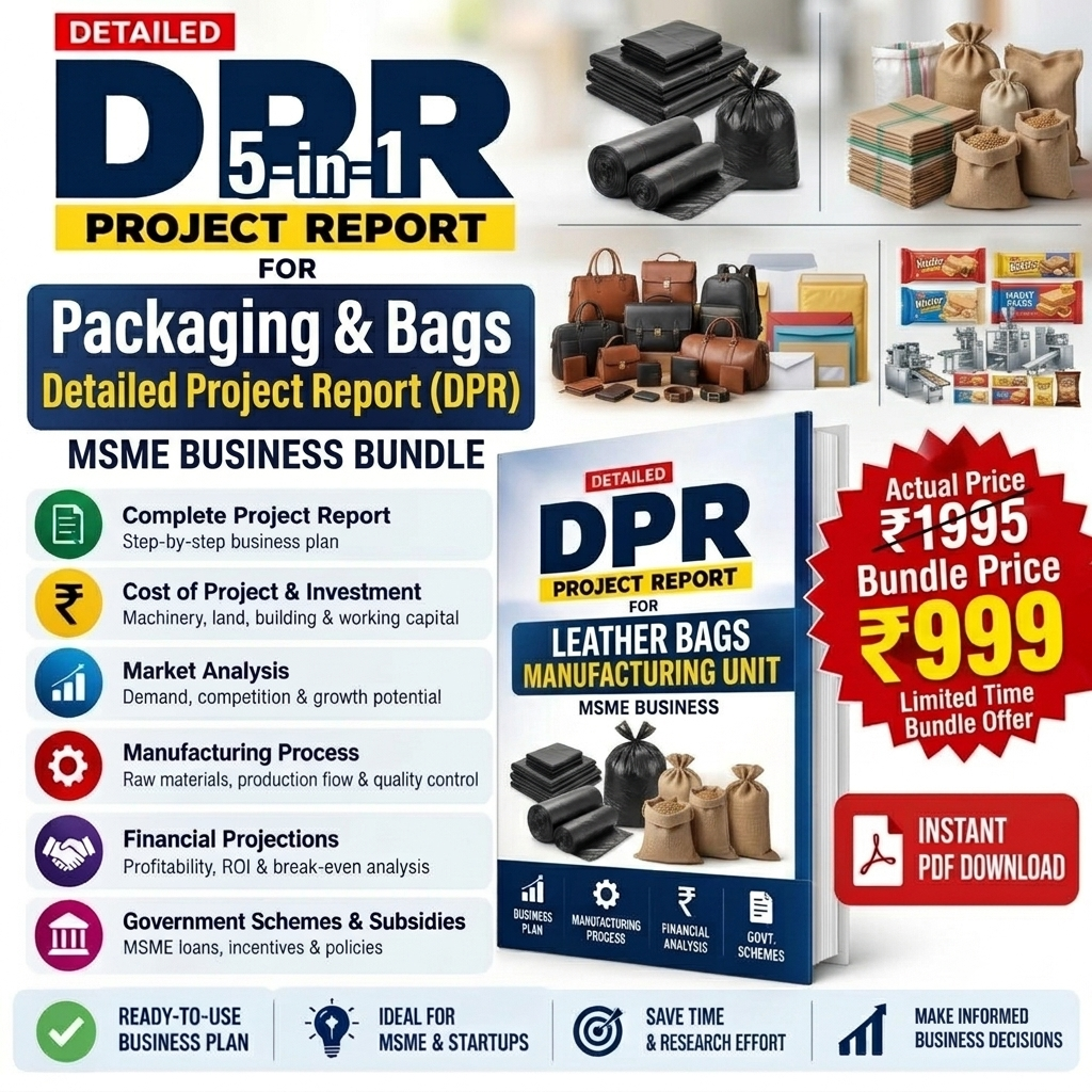 Packaging & Bags Detailed Project Report(DPR) 5-in-1 Bundle