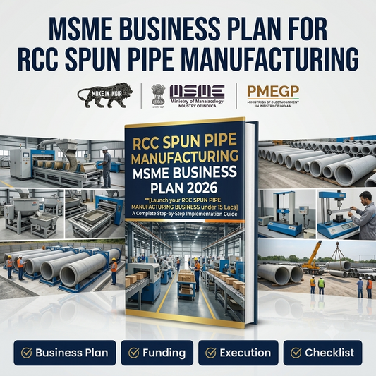 RCC SPUN PIPE MANUFACTURING MSME BUSINESS PLAN 2026