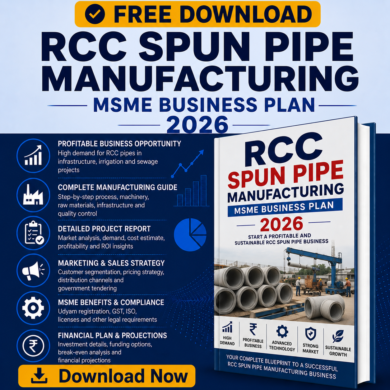 RCC spun pipe manufacturing business plan 2026