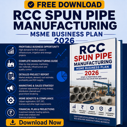 RCC spun pipe manufacturing business plan 2026