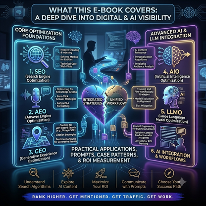 SEO AEO GEO AIO LLMO with AI Handbook Inside Content