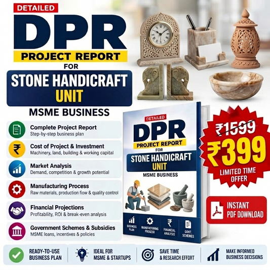STONE HANDICRAFT UNIT Detailed Project Report(DPR)