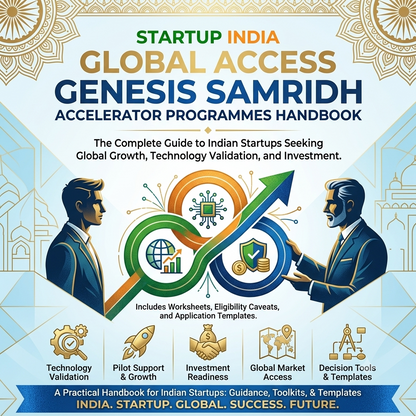 Startup India Global Access GENESIS SAMRIDH Accelerator Programmes Handbook Cover