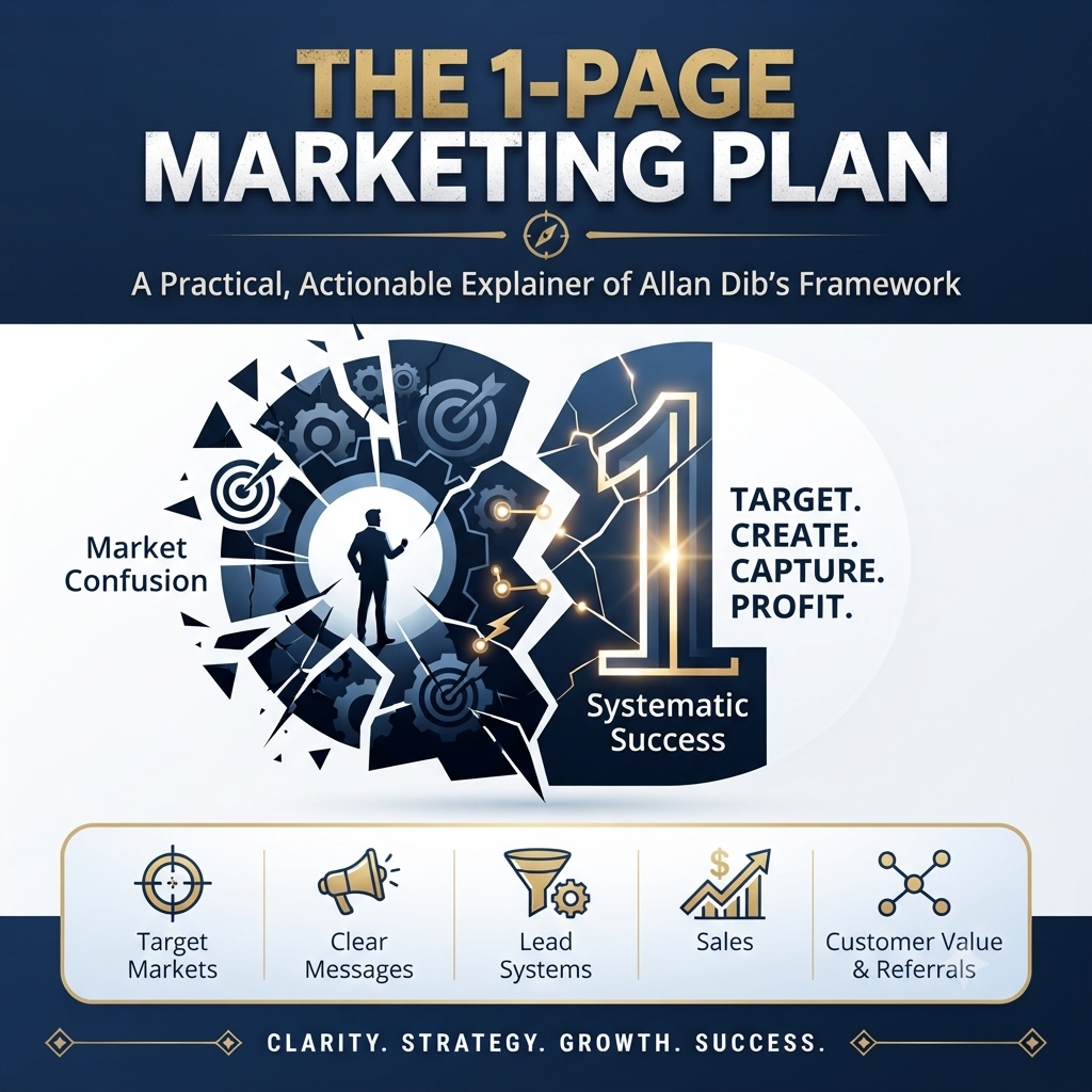 The 1 Page Marketing Plan E book Contents at a Glance