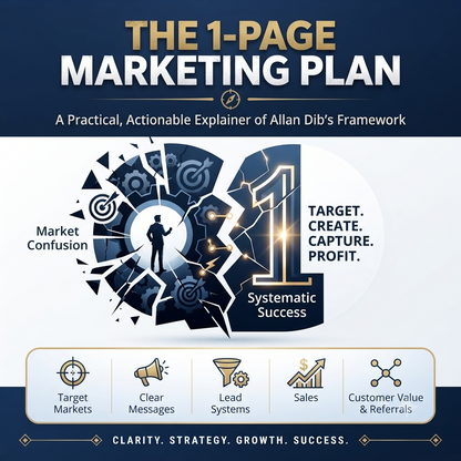 The 1 Page Marketing Plan E book Contents at a Glance