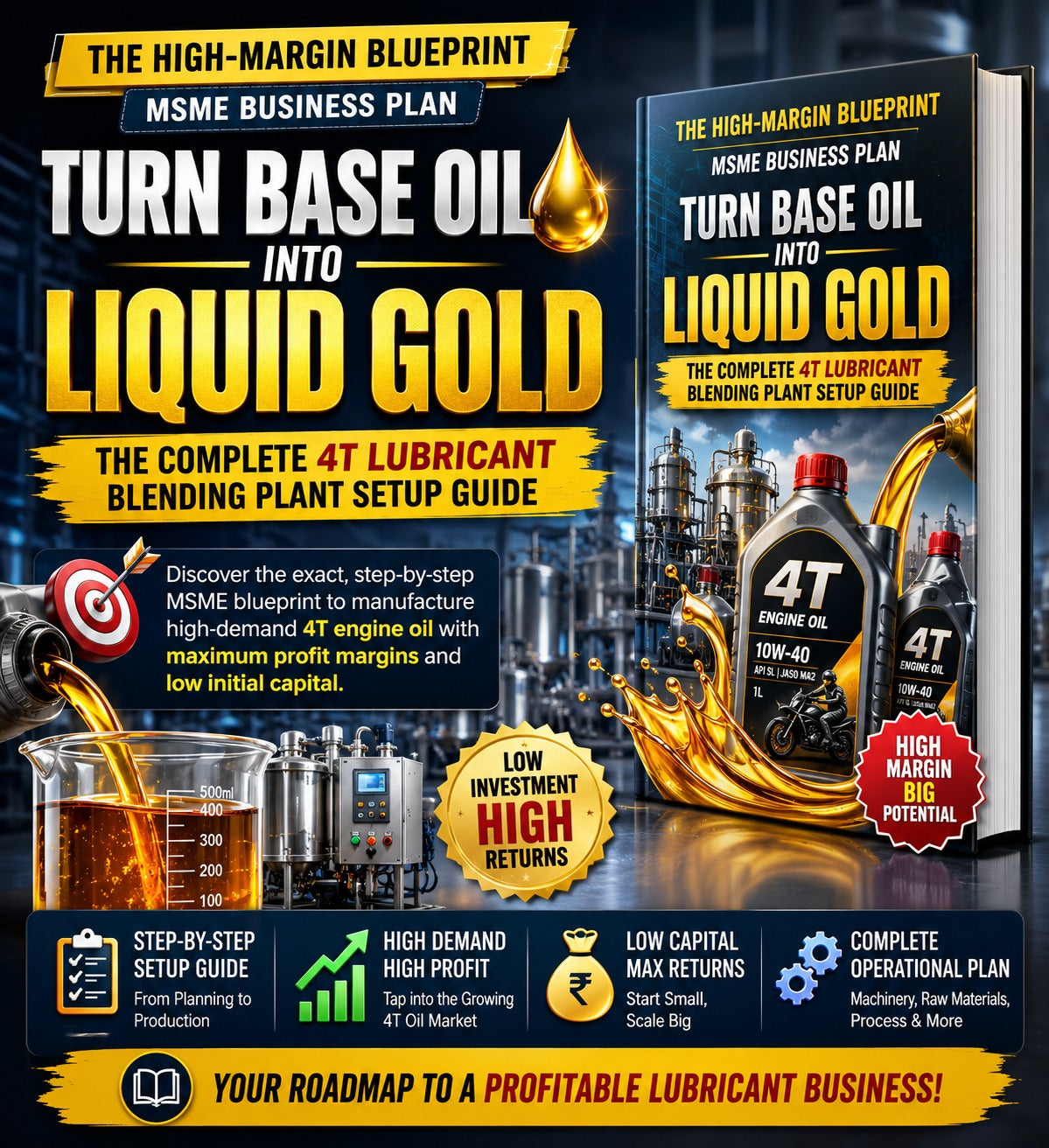 The Complete 4T Oil Blending Plant Blueprint for MSMEs (2026)