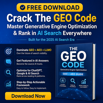 The GEO Code GENERATIVE ENGINE OPTIMIZATION GEO AEO GUIDE