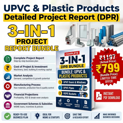 UPVC & Plastic Products Detailed Project Report(DPR)