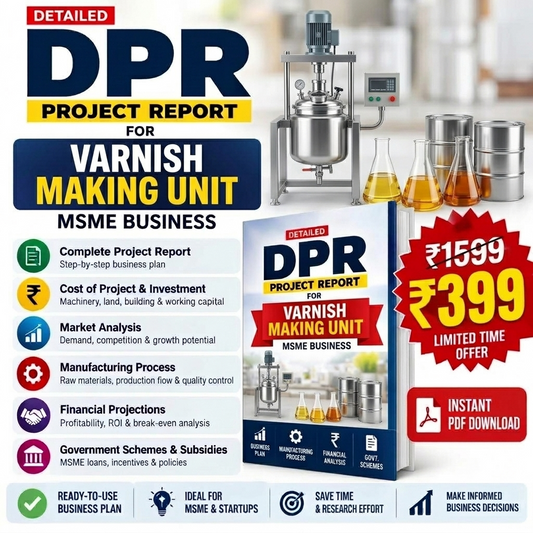 Varnish Manufacturing Unit DPR | Project Report India
