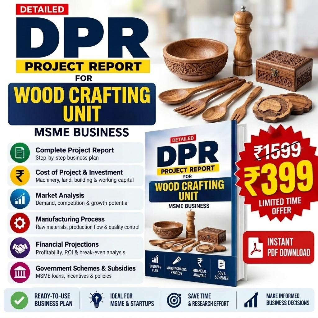 Wood Crafting Unit Project Report | Detailed DPR India