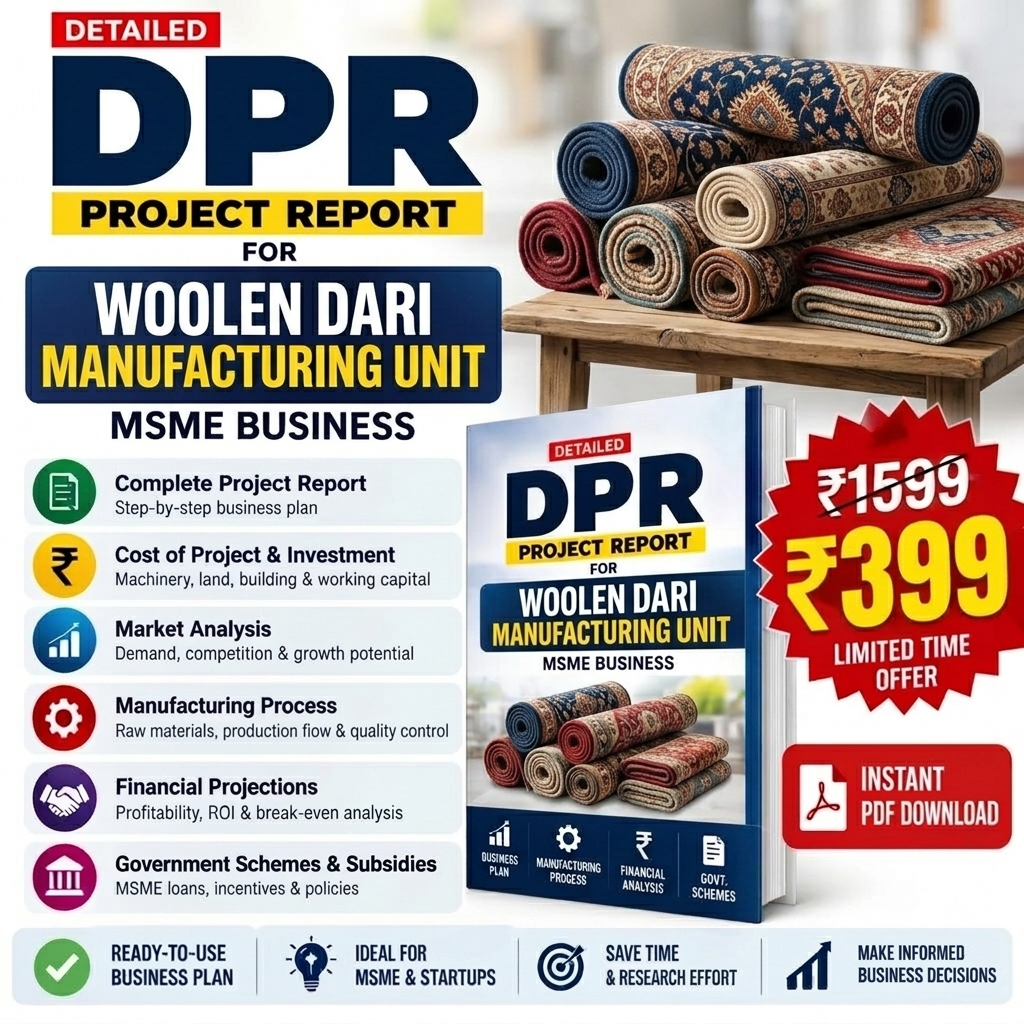 Woolen Dari Manufacturing Unit DPR | Project Report India