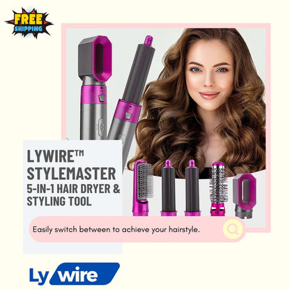 Lywire™ StyleMaster 5-in-1 Hair Dryer & Styling Tool