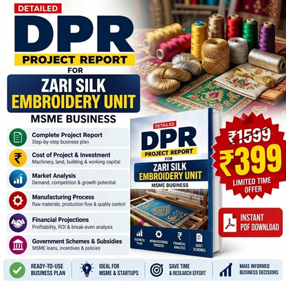 ZARI SILK EMBROIDERY UNIT DETAILED PROJECT REPORT(DPR)