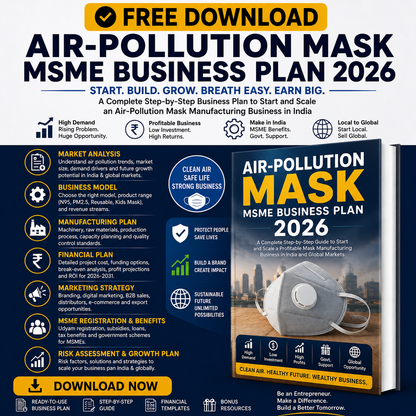 air pollution mask manufacturing business plan 2026