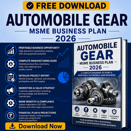 automobile gear manufacturing business plan 2026