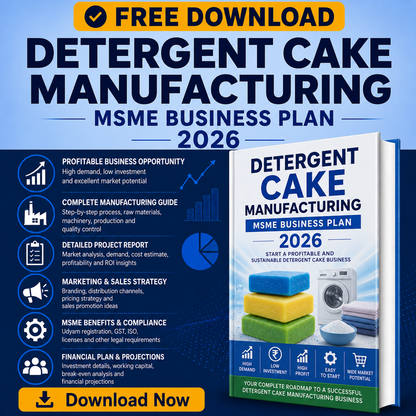 detergent cake manufacturing business plan 2026