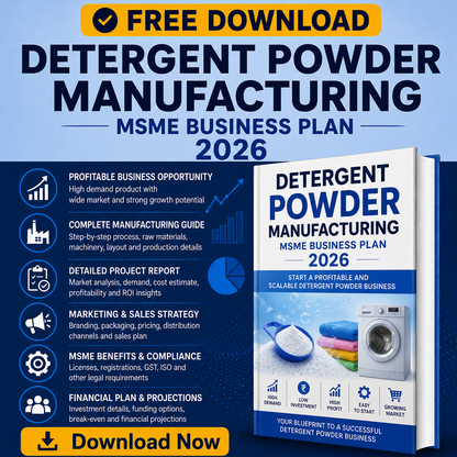 detergent powder manufacturing business plan 2026