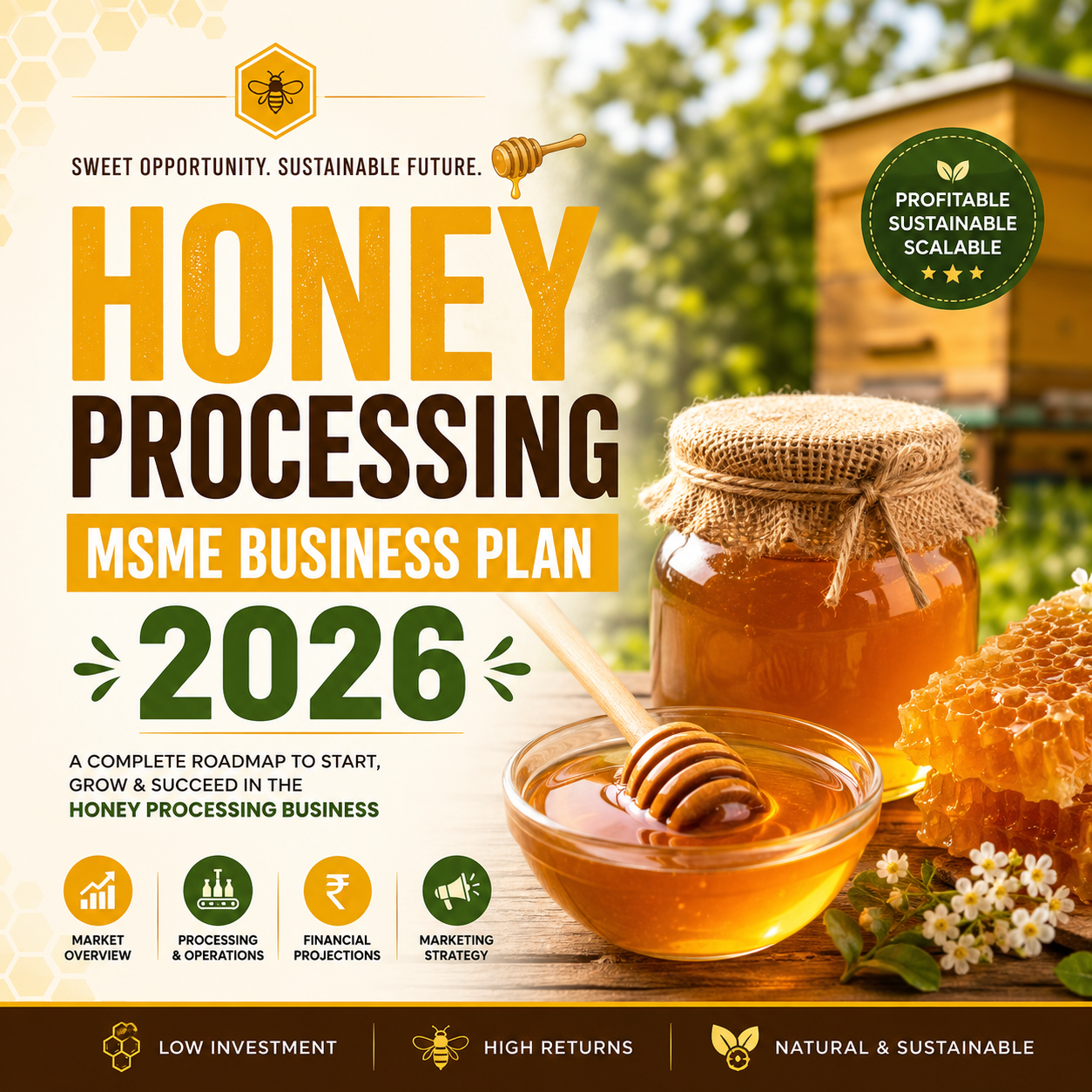HONEY PROCESSING MSME BUSINESS PLAN 2026 Tomaque