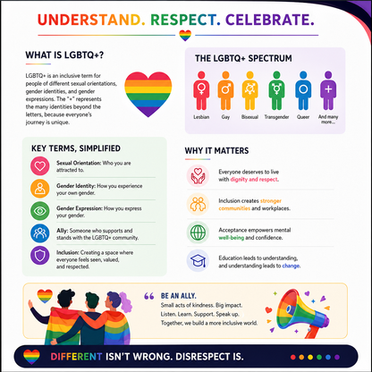 An educational poster titled 'UNDERSTAND. RESPECT.