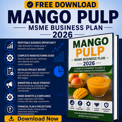 mango pulp processing plant business plan 2026