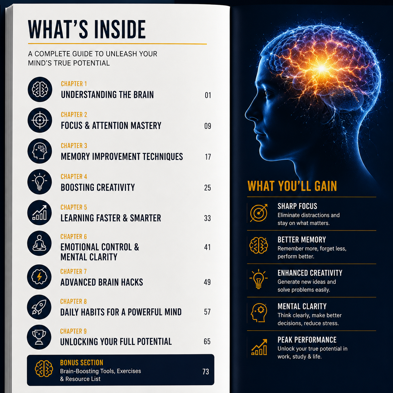 Unlocking Your Brain's Full Power illustrating neural pathways and cognitive optimization techniques