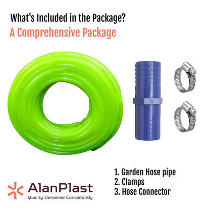 PVC Garden Water Pipe - Heavy Duty, Durable, Flexible - Ideal for Plants, Gardening, Indoors, Outdoors