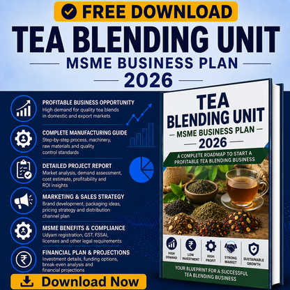 tea blending unit business plan 2026