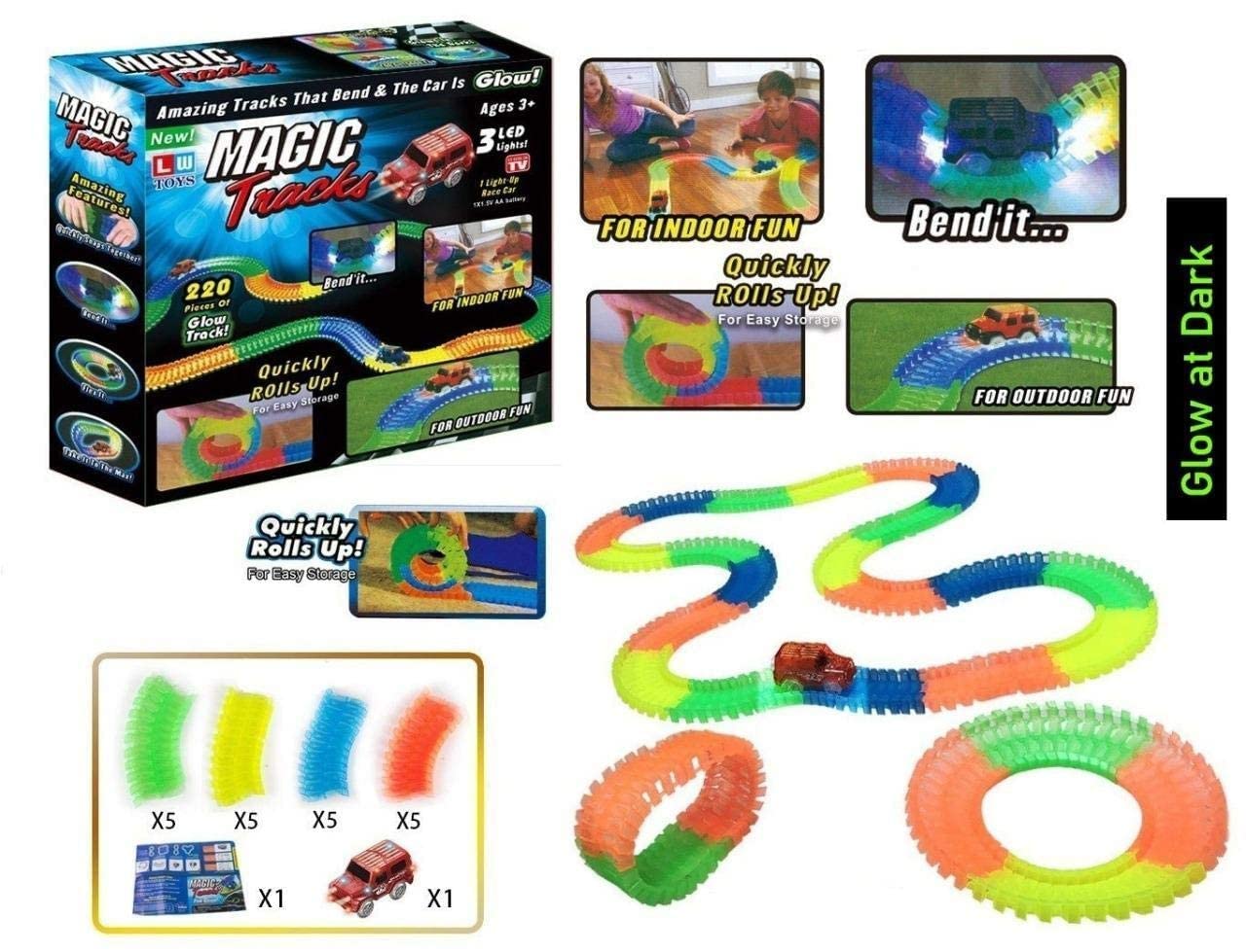 Magic Race Car with Bend Flex and Tracks