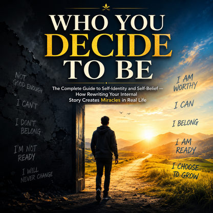 Front cover of the inspirational self-development book titled Who You Decide to Be.